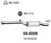 ASSO 58.6008 Middle Silencer